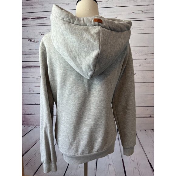 Wanakome Athena Hoodie Pullover Sweatshirt size Small Shacket Asymmetrical Gray - Picture 3 of 12